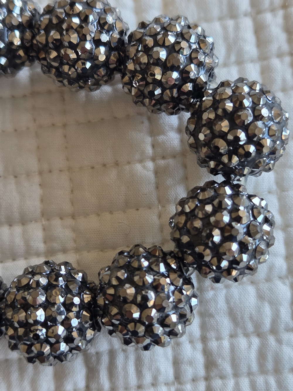 Joan Rivers Sparkling Sikver Crystal Bead Stretch Bracelet - Women - Picture 2 of 2